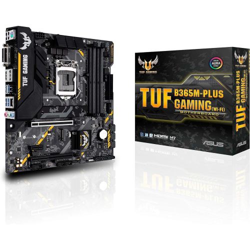 아수스 Asus TUF B365M PLUS Gaming (Wi Fi) LGA1151 (300 Series) DDR4 HDMI WiFi M.2 mATX Motherboard