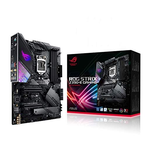 아수스 ASUS 90MB0YF0 M0EAY1 Motherboard, ASUS STRIX Z390 E Gaming, Intel Z390, RoG Sockel 115 Black