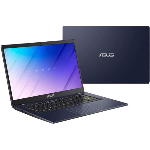 아수스 ASUS Flagship Vivobook E410 Laptop Computer 14 FHD Display Intel Quad Core Pentium Silver N5030 4GB DDR4 128GB eMMC Office 365 Intel UHD Graphics 605 HDMI Backlit Win 10 + HDMI Cab