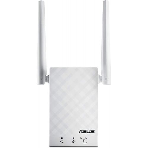 아수스 ASUS AC1200 Dual Band WiFi Repeater & Range Extender (RP AC55) Coverage Up to 3000 sq.ft, Wireless Signal Booster for Home, AiMesh Node, Easy Setup