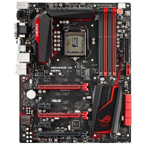 아수스 ASUS ROG MAXIMUS VII HERO LGA1150 DDR3 M.2 SATA 6Gb/s USB 3.0 Intel Z97 ATX Motherboard