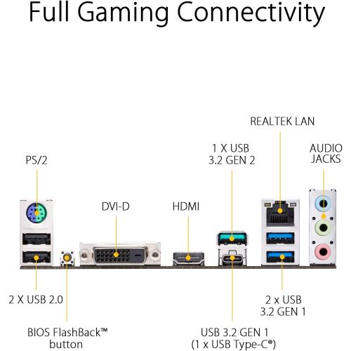 아수스 ASUS TUF Gaming B450M PLUS II AMD AM4 (Ryzen 5000, 3rd Gen Ryzen microATX Gaming Motherboard (DDR4 4400(O.C.), USB 3.2 Gen 2 Type A, BIOS Flashback, 256Mb BIOS Flash ROM, AI Noise