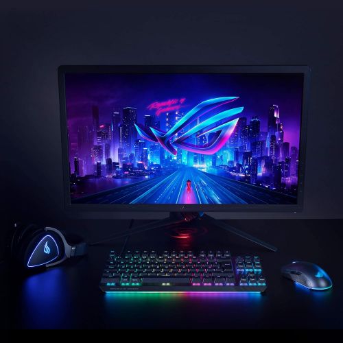 아수스 ASUS Optical Gaming Mouse ROG Pugio II Ergonomic & Truly Ambidextrous PC Gaming Mouse Configurable & Swappable Side Buttons 16,00 DPI Optical Sensor Aura Sync RGB Tactile Mice