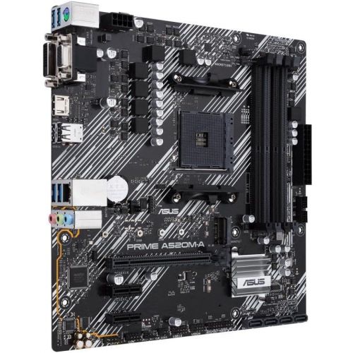 아수스 Asus Prime A520M A/CSM Desktop Motherboard AMD Chipset Socket AM4 Micro ATX