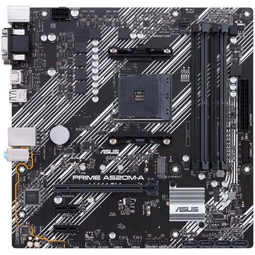 아수스 Asus Prime A520M A/CSM Desktop Motherboard AMD Chipset Socket AM4 Micro ATX