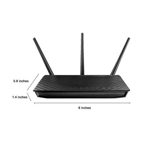아수스 ASUS N900 WiFi Router (RT N66U) Dual Band Gigabit Wireless Internet Router, 4 GB Ports, Gaming & Streaming, Easy Setup, Parental Control