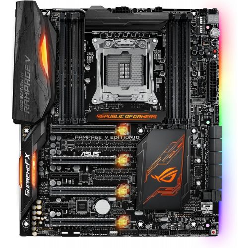 아수스 ASUS LGA2011 5 Way Optimization SafeSlot X99 EATX Motherboard (Rampage V Edition 10)