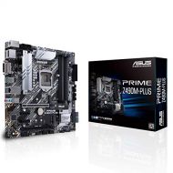 ASUS Prime Z490M PLUS LGA 1200 (Intel 10th Gen) Z490 Micro ATX Motherboard (Dual M.2, DDR4 4600, 1 Gb Ethernet, USB 3.2 Gen 2 USB Type A, Thunderbolt 3 Support, Aura Sync RGB)