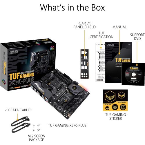 아수스 ASUS Tuf Plus Gaming AM4 AMD X570 ATX DDR4 SDRAM Motherboard