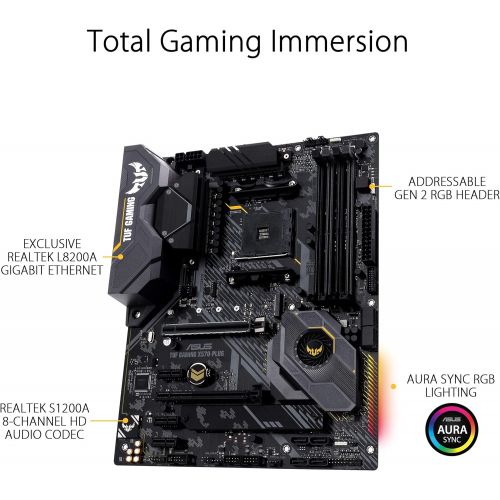 아수스 ASUS Tuf Plus Gaming AM4 AMD X570 ATX DDR4 SDRAM Motherboard