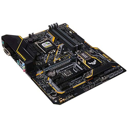 아수스 ASUS TUF Z370 PLUS Gaming LGA1151 (Intel 8th Gen) DDR4 HDMI DVI M.2 Z370 ATX Motherboard with Gigabit LAN and USB 3.1