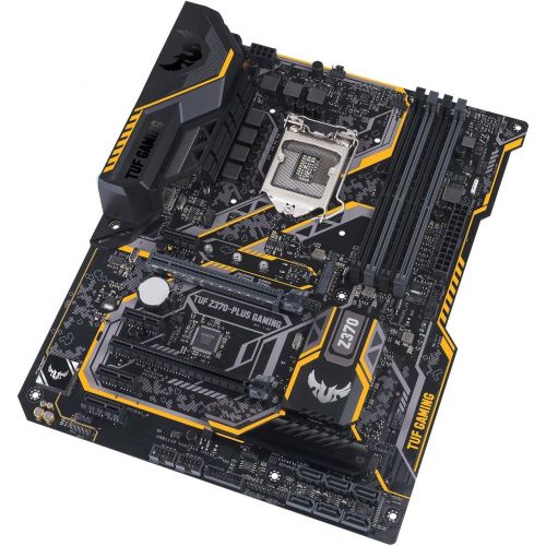 아수스 ASUS TUF Z370 PLUS Gaming LGA1151 (Intel 8th Gen) DDR4 HDMI DVI M.2 Z370 ATX Motherboard with Gigabit LAN and USB 3.1