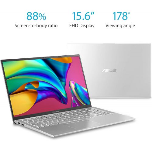 아수스 Asus Vivobook 15 Thin and Light Laptop, 15.6” Full HD, AMD Quad Core R5 3500U CPU, 8GB DDR4 RAM, 128GB SSD + 1TB HDD, AMD Radeon Vega 8 Graphics, Windows 10 Home, F512DA EB55 SL, T