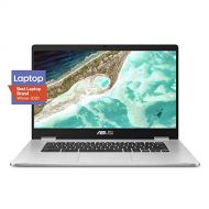 ASUS Chromebook C523 15.6 HD NanoEdge Display with 180 Degree Hinge Intel Dual Core Celeron N3350 Processor, 4GB RAM, 16GB eMMC, Silver Color, C523NA DH46