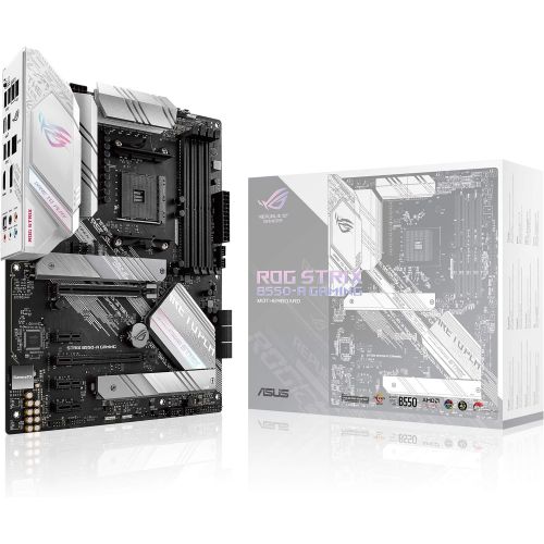 아수스 ASUS ROG Strix B550 A Gaming AMD AM4 Zen 3 Ryzen 5000 & 3rd Gen Ryzen ATX Gaming Motherboard (PCIe 4.0, 2.5Gb LAN, BIOS Flashback, Dual M.2 with heatsinks, Addressable Gen 2 RGB He