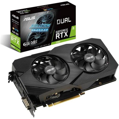 아수스 ASUS Dual EVO Gaming GeForce RTX 2060 6GB GDDR6 with the all new NVIDIA Turing GPU architecture Dual RTX2060 6G EVO