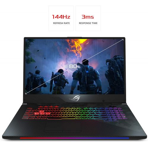 아수스 ASUS ROG Strix SCAR II Gaming Laptop, 17.3” 144Hz 3ms IPS Type, Intel Core i7 8750H Processor, NVIDIA GeForce GTX 1060 6GB GDDR5, 16GB DDR4, 256GB PCIe SSD + 1TB HDD, RGB, Windows 10 Ho