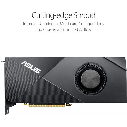 아수스 ASUS GeForce RTX 2080 8G Turbo Edition GDDR6 HDMI DP 1.4 USB Type C Graphics Card (TURBO RTX2080 8G)