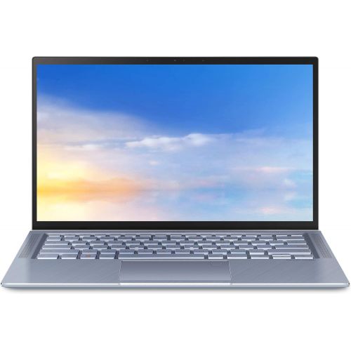 아수스 ASUS ZenBook 14 Ultra Thin and Light Laptop, 4 Way NanoEdge 14” FHD, Intel Core i7 8565U, 8GB RAM, 512GB NVMe PCIe SSD, NumberPad, Wi Fi 5, Windows 10, Silver Blue, UX431FA ES74