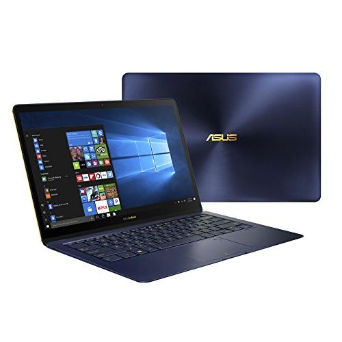 아수스 ASUS UX490UA IH74 BL ZenBook 3 Deluxe 14 FHD Ultraportable Laptop, Intel Core i7 8550U, 16GB RAM, 512GB SSD, Windows 10 Pro, Royal Blue