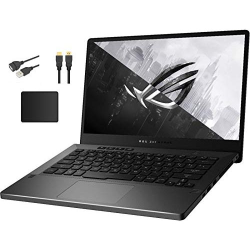 아수스 ASUS ROG Zephyrus 14 Full HD Widescreen LED Gaming Laptop Bundle Accessory AMD Ryzen 7 4800HS NVIDIA GeForce GTX 1650 16GB DDR4 1TB SSD Backlit Keyboard Windows 10 Eclipse Gray