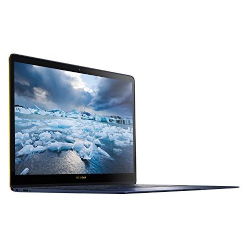 아수스 ASUS UX490UA XS74 BL 14 Inch Zenbook 3 Deluxe Notebook Core i7, 16GB RAM, 512GB SSD, Fingerprint Sensor, Windows Pro, Royal Blue
