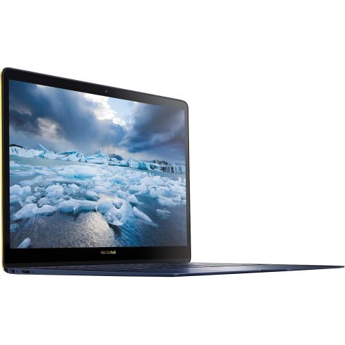 아수스 ASUS UX490UA XS74 BL 14 Inch Zenbook 3 Deluxe Notebook Core i7, 16GB RAM, 512GB SSD, Fingerprint Sensor, Windows Pro, Royal Blue
