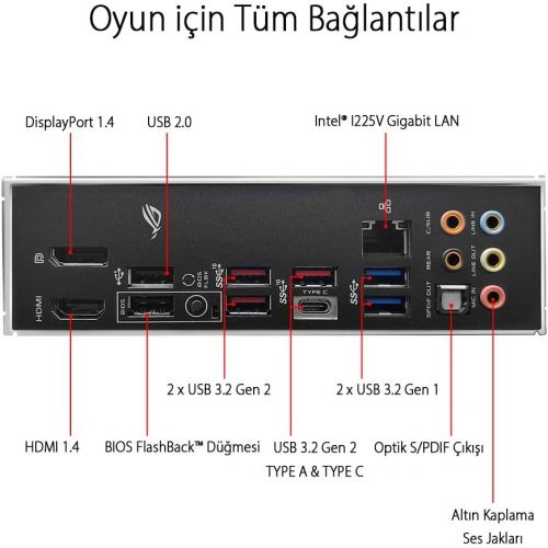 아수스 ASUS ROG Strix Intel Z490 F Gaming LGA 1200 ATX DDR4 SDRAM Motherboard