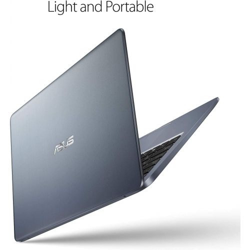 아수스 2021 Newest ASUS Laptop L406 Thin and Light Laptop, 14” HD Display, Intel Celeron N4000 Processor, 4GB RAM, 64GB eMMC Storage, Webcam, HDMI, Windows 10, Microsoft 365 + Oydisen Clo