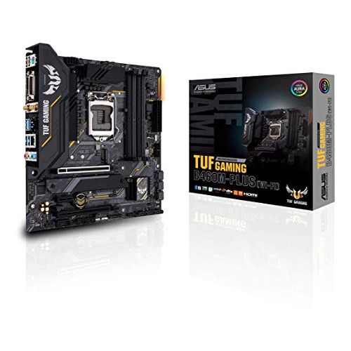 아수스 ASUS TUF Gaming B460M Plus WiFi 6 LGA1200 (Intel 10th Gen) Micro ATX Gaming Motherboard (Intel 1Gb LAN, USB 3.2 gen 1 Front Panel Connector, addressable gen 2 RGB Header, Aura Sync