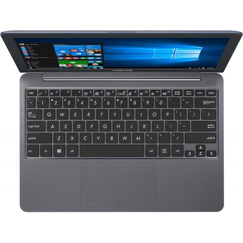 아수스 Asus Vivobook E203NA YS02 11.6” Featherweight Design Laptop, Intel Dual Core Celeron N3350 2.4GHz Processor, 4GB DDR3 RAM, 64GB eMMC Storage, App Based Windows 10 S