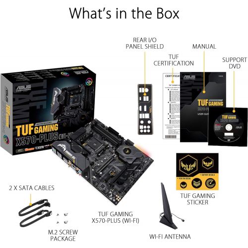 아수스 ASUS Tuf Gaming Plus AM4 AMD X570 ATX DDR4 SDRAM Motherboard