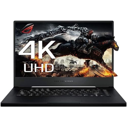 아수스 ASUS ROG Zephyrus M15 15.6 4K Ultra HD (3840 x 2160) Gaming Laptop, Intel Core i7 10750H, 16GB Memory, 1TB SSD, NVIDIA GeForce RTX 2060, Windows 10, Prism Black