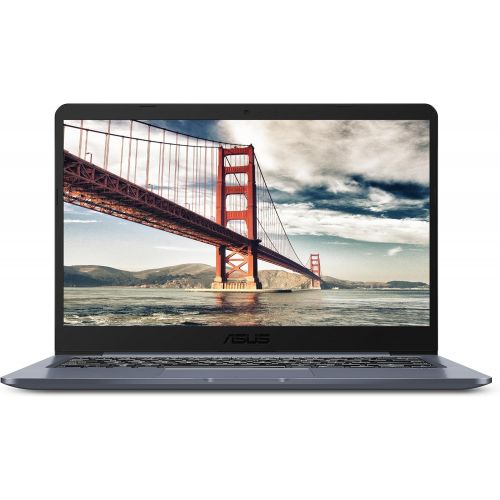 아수스 ASUS Laptop L406 Thin and Light Laptop, 14” HD Display, Intel Celeron N4000 Processor, 4GB RAM, 64GB eMMC Storage, Wi Fi 5, Windows 10, Microsoft 365, Slate Gray, L406MA WH02