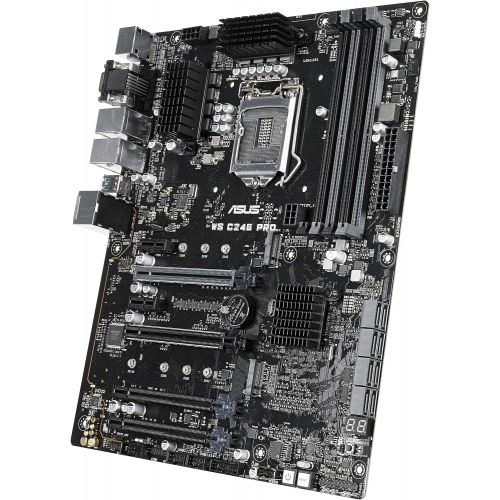 아수스 ASUS LGA1151 ECC DDR4 M.2 C246 Server Workstation ATX Motherboard for 8th Generation Intel Motherboards WS C246 PRO