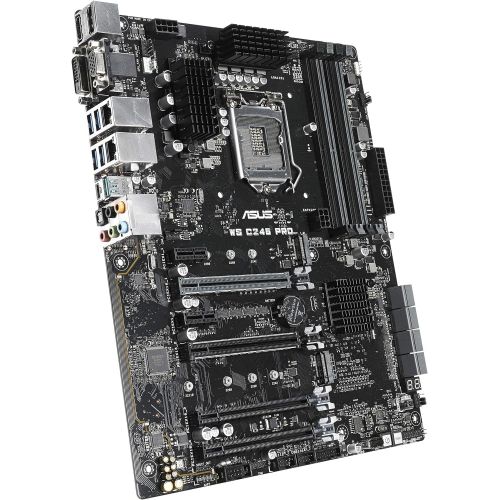 아수스 ASUS LGA1151 ECC DDR4 M.2 C246 Server Workstation ATX Motherboard for 8th Generation Intel Motherboards WS C246 PRO