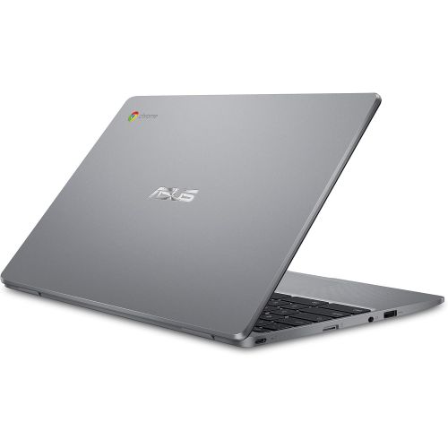 아수스 ASUS Chromebook C223 11.6 HD Chromebook Laptop, Intel Dual Core Celeron N3350 Processor (up to 2.4GHz), 4GB RAM, 32GB eMMC Storage, Premium Design, Grey, C223NA DH02