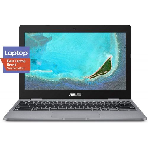 아수스 ASUS Chromebook C223 11.6 HD Chromebook Laptop, Intel Dual Core Celeron N3350 Processor (up to 2.4GHz), 4GB RAM, 32GB eMMC Storage, Premium Design, Grey, C223NA DH02