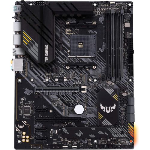 아수스 ASUS TUF Gaming B550 PLUS AMD AM4 Zen 3 Ryzen 5000 & 3rd Gen Ryzen ATX Gaming Motherboard (PCIe 4.0, 2.5Gb LAN, HDMI 2.1, BIOS Flashback, USB 3.2 Gen 2, Addressable Gen 2 RGB Heade