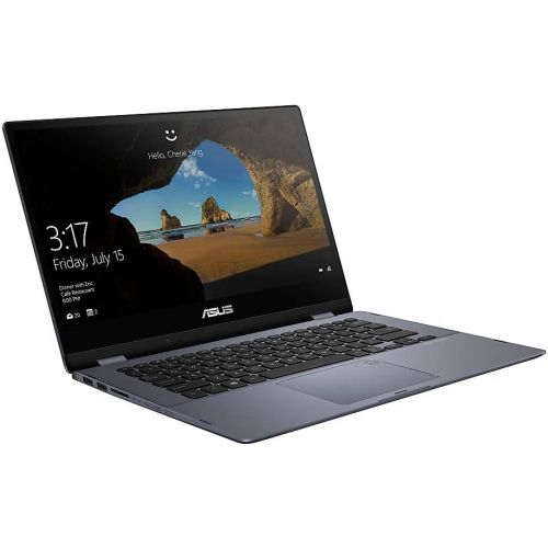 아수스 ASUS VivoBook Flip Laptop, 14 Touch Screen, Intel Core i3, 4GB Memory, 128GB Solid State Drive, Windows 10 Home in S Mode,TP412F