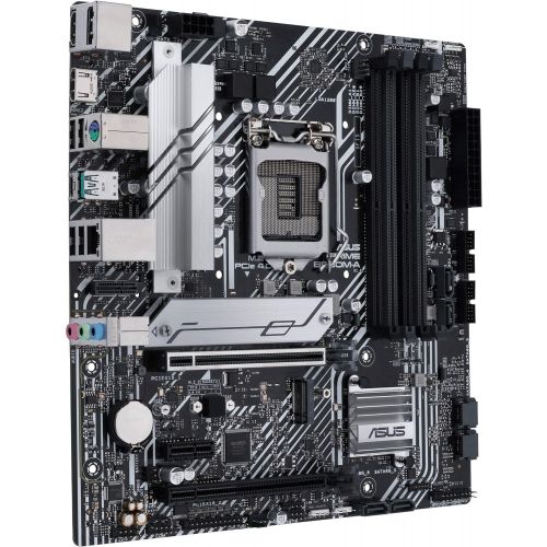 아수스 ASUS Prime B560M A LGA 1200 (Intel 11th/10th Gen) micro ATX motherboard (PCIe 4.0,2x M.2 slots, 8 power stages, 1 Gb LAN, DP, dual HDMI,USB 3.2 Gen 2 Type C,V M.2 Key E slot for Wi