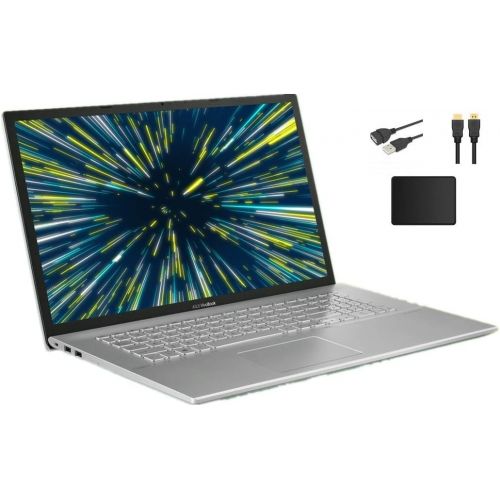 아수스 ASUS VivoBook 17.3 FHD Widescreen LED Flagship Laptop Bundle Woov Accessory AMD Quad Core Ryzen 7 3700U 12GB RAM 512GB SSD USB C 802.11ac HDMI Windows 10