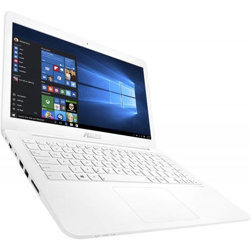 아수스 ASUS L402YA Thin & Light Laptop, 14” FHD; AMD E2 7015 Quad Core Processor, AMD Radeon R2 Graphics, 4GB RAM, 64GB eMMC Storage, Windows 10 S with 1yr Office 365 Included, White, L40