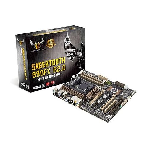 아수스 ASUS TUF SABERTOOTH 990FX R2.0 Socket AM3+ DDR3 SATA 6Gb/s USB 3.0 AMD 990FX ATX Motherboard