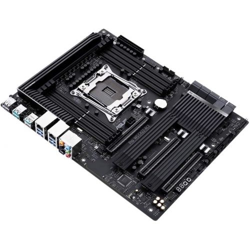 아수스 ASUS Pro WS C422 ACE, Intel Xeon W Workstation Processors, ATX Workstation Motherboard with 14 Power Stages, Triple M.2, Dual U.2, Dual Intel LAN, DDR4 ECC Memory Support, and ASUS