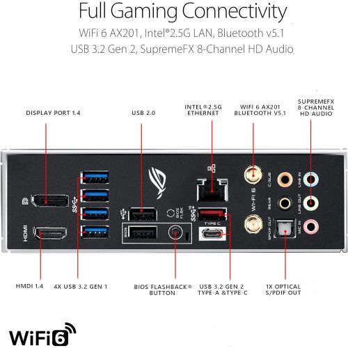 아수스 ASUS ROG Strix Z490 G Gaming (WiFi 6) Z490 LGA 1200 (Intel 10th Gen) SFF Micro ATX Gaming Motherboard (12+2 Power Stages, Intel 2.5 Gb Ethernet, Bluetooth v5.1 and Aura Sync)