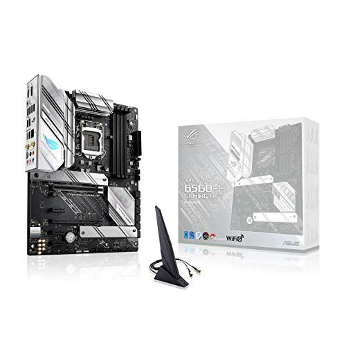 아수스 ASUS ROG Strix B560 A Gaming WiFi LGA 1200 (Intel 11th/10th Gen) ATX Motherboard (PCIe 4.0, 8+2 Power Stages, Two Way Noise Cancelation, WiFi 6, 2.5 Gb LAN, 2xM.2 Slots, USB 3.2 Ge