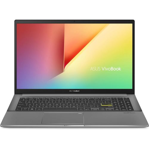 아수스 ASUS VivoBook S15 S533 Thin and Light Laptop, 15.6” FHD, Intel Core i5 10210U CPU, 8GB DDR4 RAM, 512GB PCIe SSD, Windows 10 Home, S533FA DS51, Indie Black