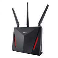 ASUS AC2900 WiFi Gaming Router (RT AC86U) Dual Band Gigabit Wireless Internet Router, WTFast Game Accelerator, Streaming, AiMesh Compatible, Included Lifetime Internet Security,