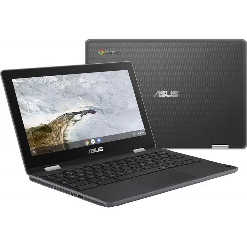 아수스 ASUS Chromebook Flip C214MA YS02T 11.6” Ruggedized and Water Resistant Chromebook, 360 Touchscreen 2 in 1, Intel N4000, 4GB DDR4 RAM, 32GB Storage, Mil STD design, Chrome OS, Stylu